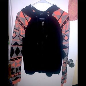 LA Hearts hooded sweater jacket